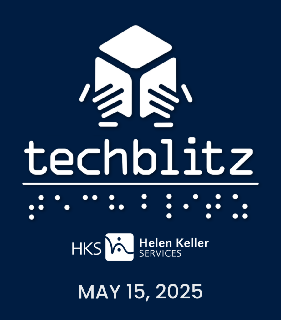 Tech Blitz graphic with event logo, HKS logo and May 15, 2025.